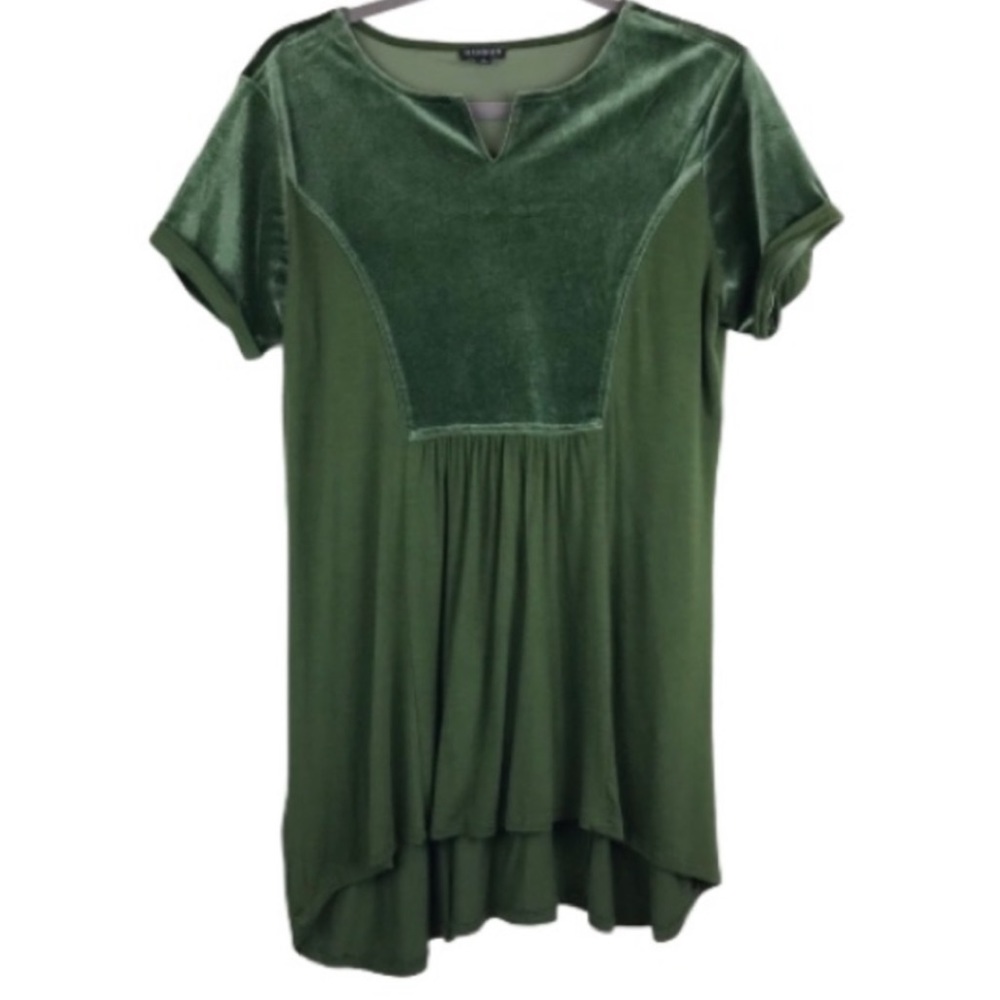 HANNAH green mini dress